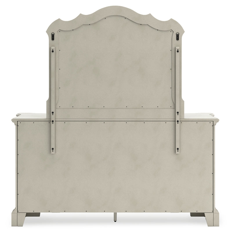 Arlendyne King Upholstered Bed, Dresser and Mirror