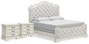 Arlendyne King Panel Bed and 2 Nightstands