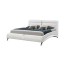 Jeremaine Queen Upholstered Bed White