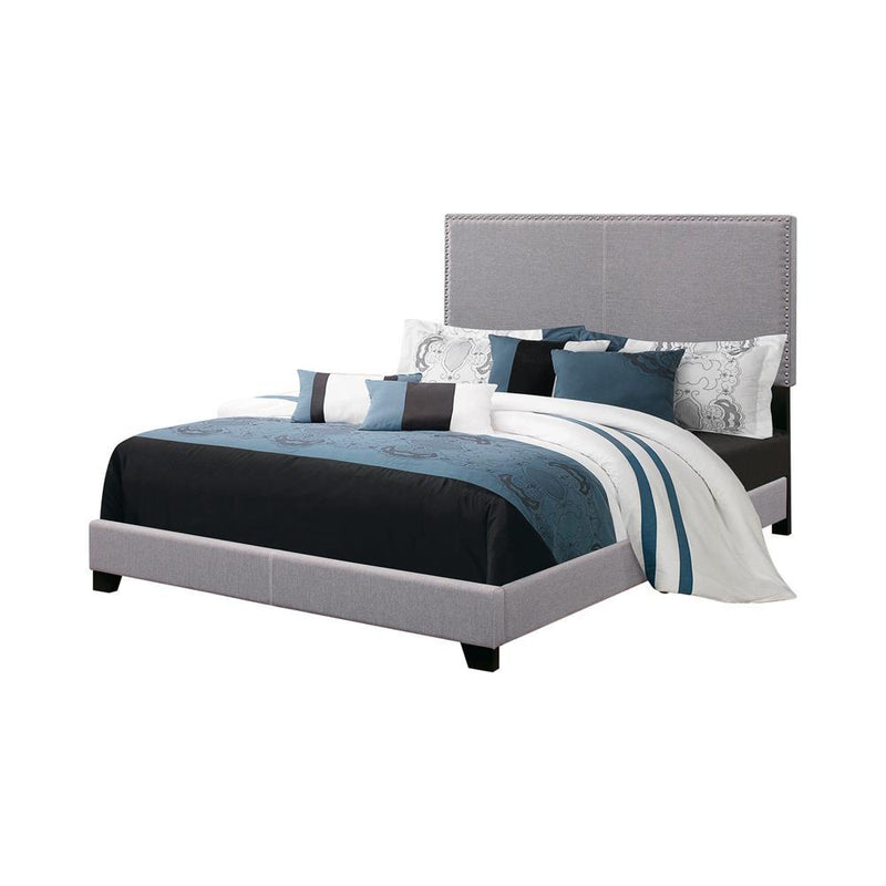 Boyd Upholstered Grey Full Bed
