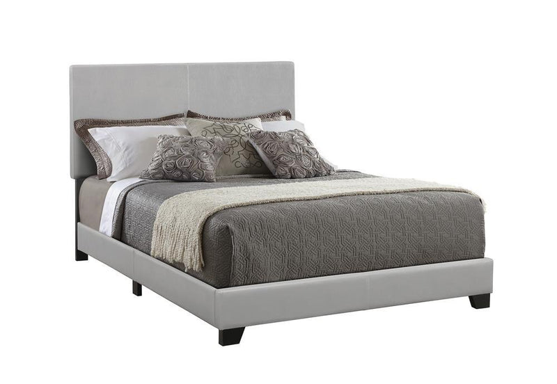 Dorian Grey Faux Leather Upholstered Full Bed