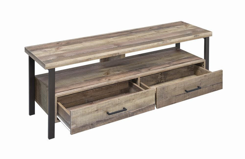 Rustic Weathered Pine 60" TV Console