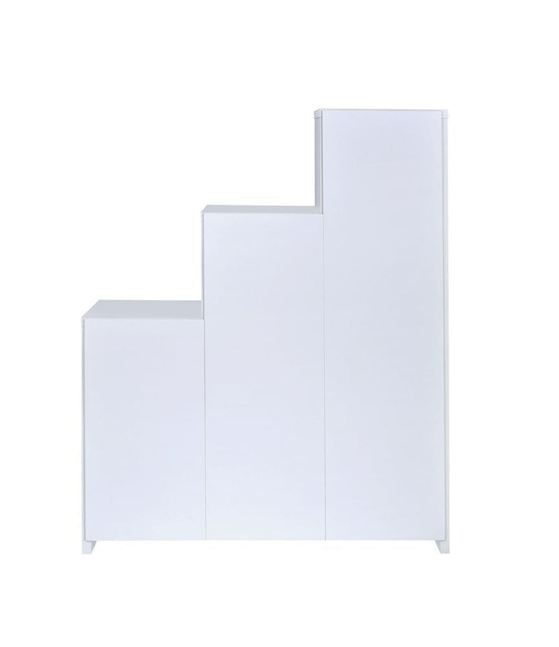 G801169 Contemporary White Bookcase