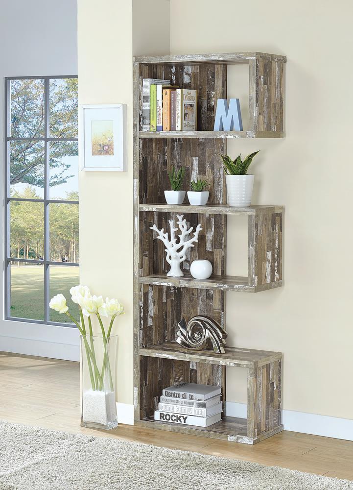 G800847 Rustic Salvaged Cabin Bookcase