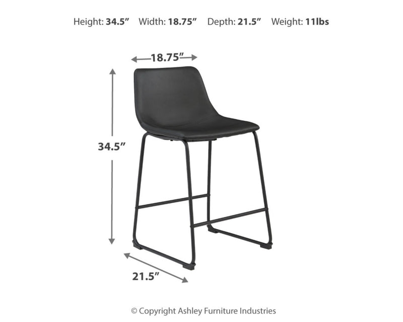 Centiar Counter Height Bar Stool (Set of 2)