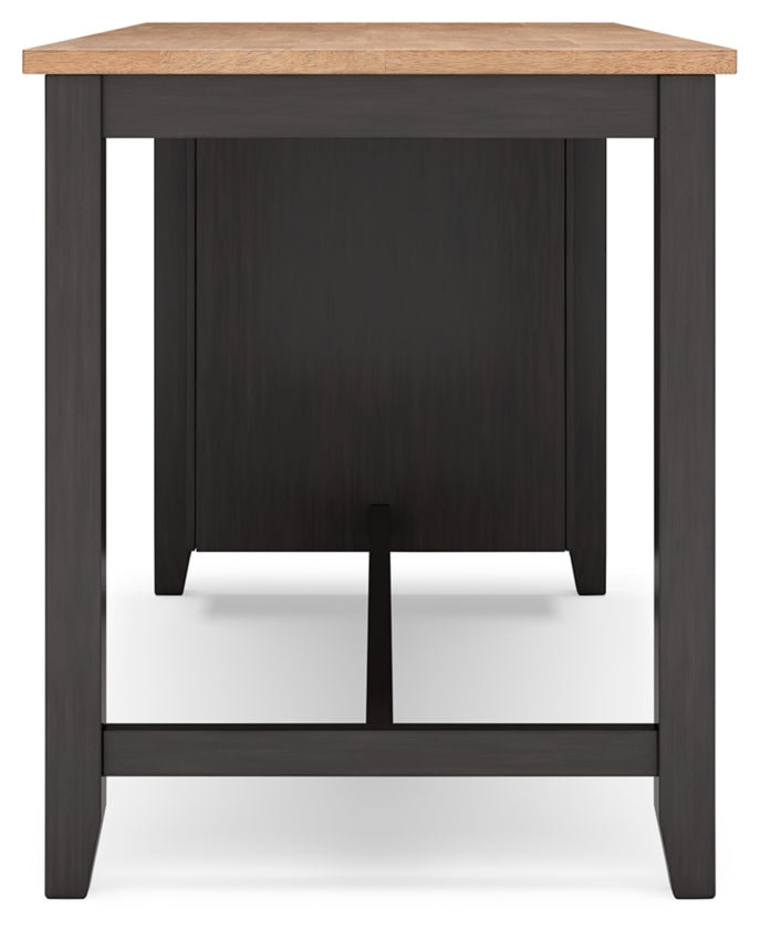 Gesthaven Counter Height Dining Table and 2 Barstools