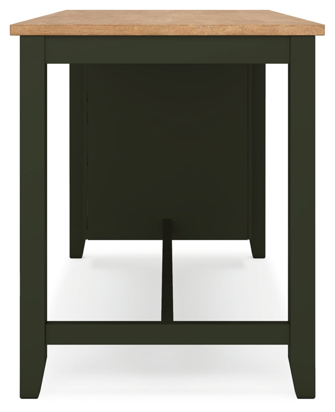 Gesthaven Counter Height Dining Table and 2 Barstools