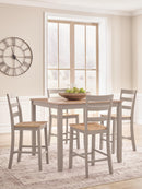 Harperfeld Counter Height Dining Table and 4 Counter Stools