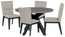 Glinari Dining Table and 4 Chairs