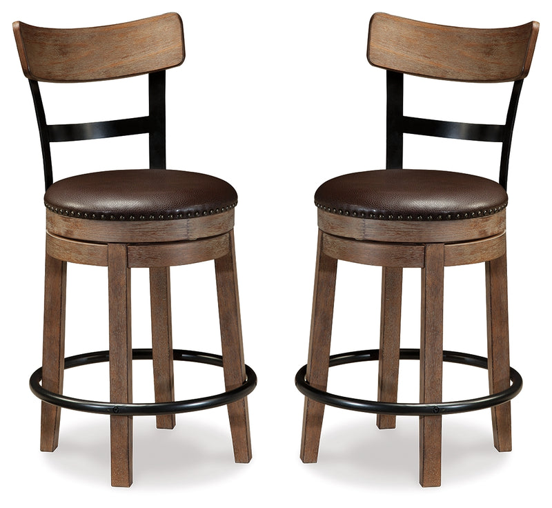 Pinnadel Counter Height Bar Stool (Set of 2)