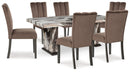 Jeshina Dining Table and 6 Chairs