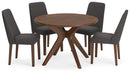 Lyncott Dining Table and 4 Chairs