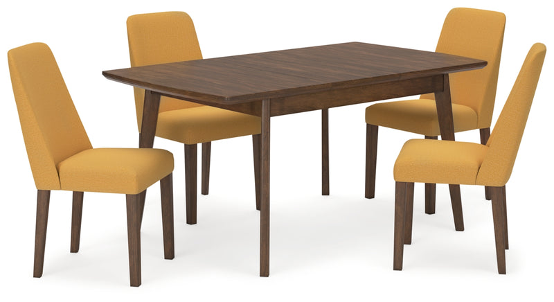 Lyncott Dining Table and 4 Chairs