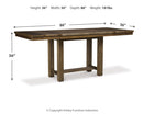Moriville Counter Height Dining Table and 6 Barstools