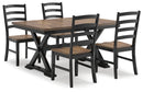 Wildenauer Dining Table and 4 Chairs