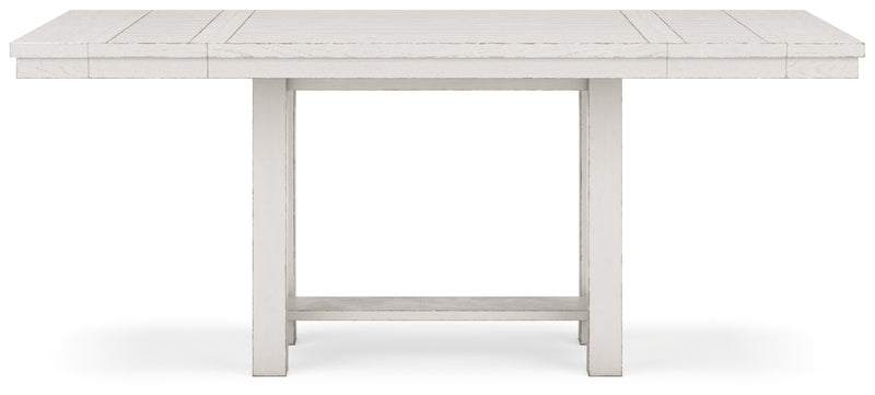 Robbinsdale Counter Height Dining Table, 4 Barstools and Bench