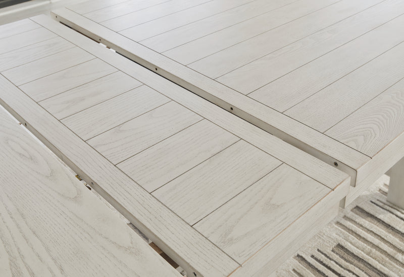 Robbinsdale Counter Height Dining Table, 2 Barstools, Bench and Server