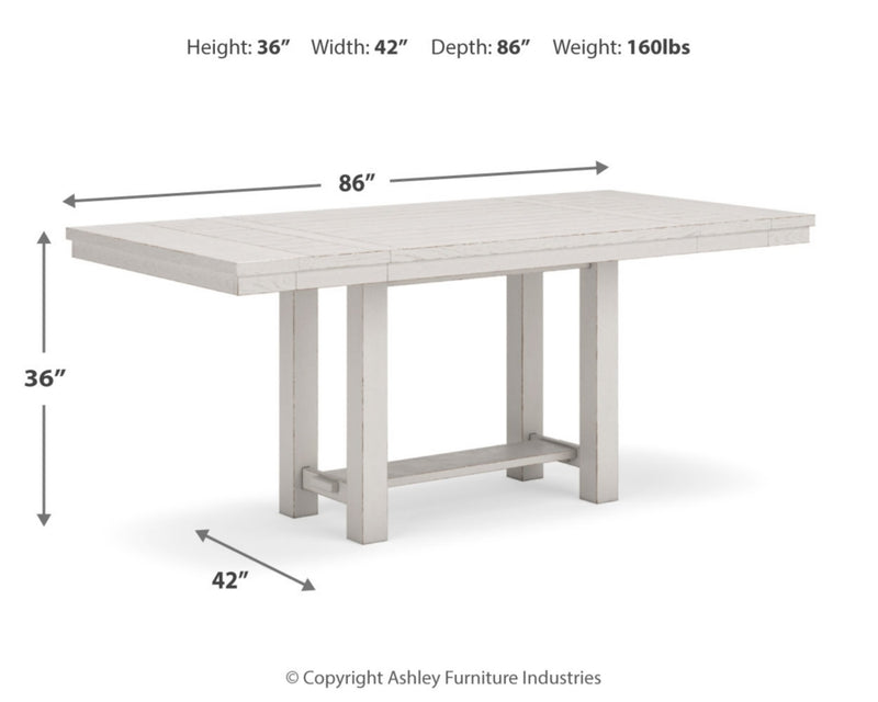 Robbinsdale Counter Height Table and 8 Barstools