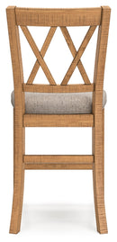 Havonplane Counter Height Dining Table, 6 Barstools and Bench