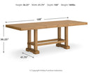 Havonplane Counter Height Dining Table and 8 Barstools