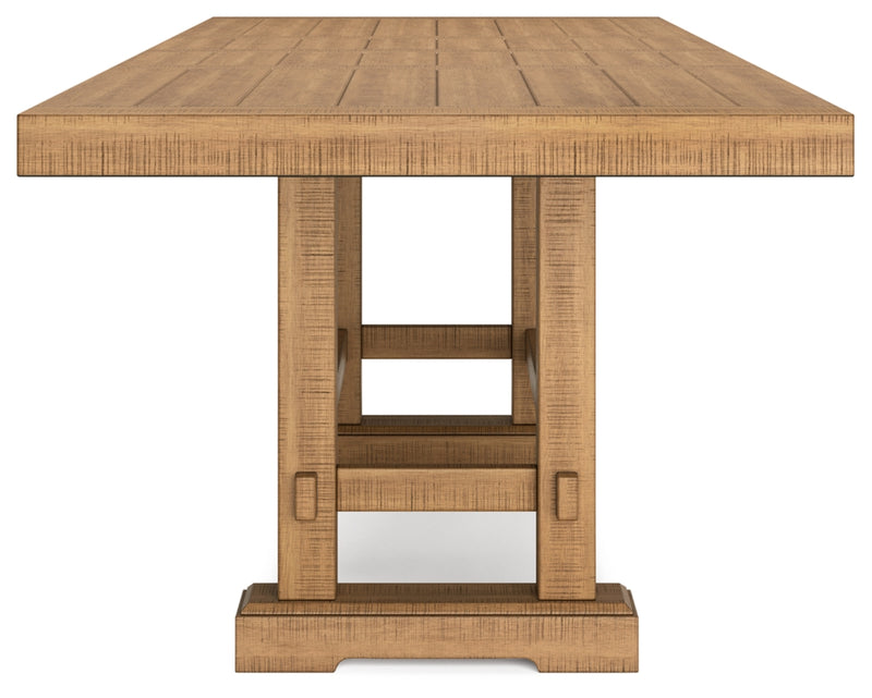 Havonplane Counter Height Dining Table, 6 Barstools and Bench