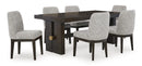Burkhaus Dining Table and 6 Chairs