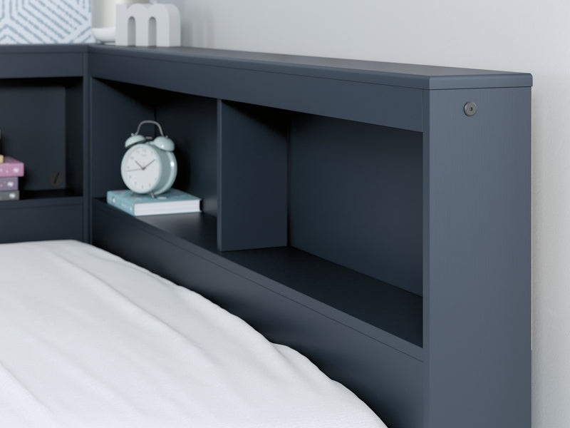 Simmenfort Twin Bookcase Storage Bed (Bed Size: Full)