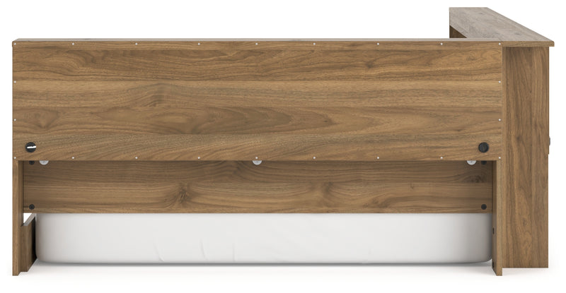 Deanlow Twin Bookcase Storage Bed (Bed Size: Full)