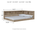 Oliah Full Bookcase Storage Bed