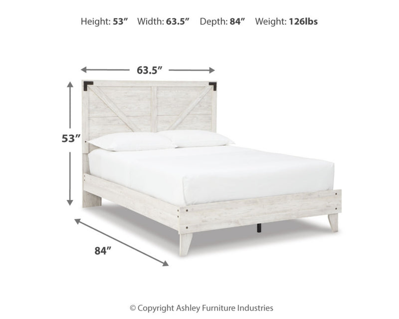 Shawburn Queen Crossbuck Panel Platform Bed (Bed Size: Queen)