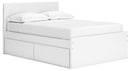 Onita Full Panel Platform Bed with 1 Side Storage