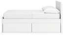 Onita Full Panel Platform Bed with 2 Side Storage