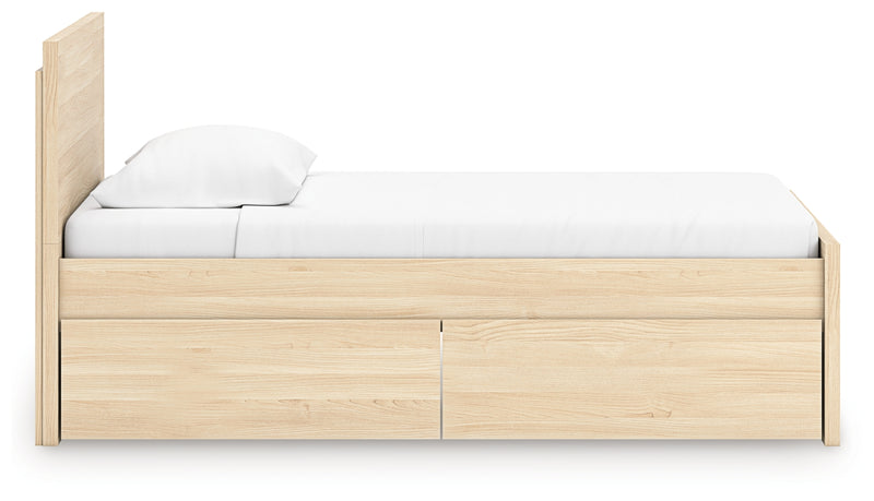Onita Twin Panel Platform Bed with 1 Side Storage