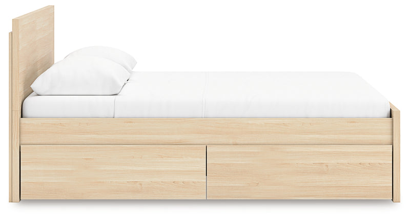Onita Queen Panel Platform Bed with 1 Side Storage