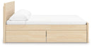 Onita King Panel Platform Bed with 2 Side Storage