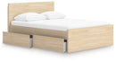 Onita Full Panel Platform Bed with 2 Side Storage