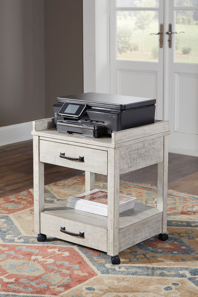 Carynhurst Home Office Desk, Bookcase and Printer Stand