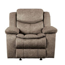 Bastrop Glider Reclining Chair in Brown 8230FBR-1