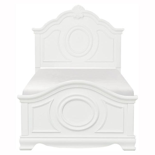 Lucida Full Panel Bed in White 2039FW-1*