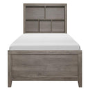 Woodrow Twin Platform Bed in Gray 2042NBT-1*