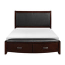 Lyric King Sleigh Storage Bed in Dark Espresso 1737KNC-1EK