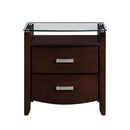 Lyric 2 Drawer Nightstand in Dark Espresso 1737NC-4