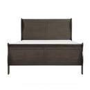 Mayville Queen Sleigh Bed in Gray
