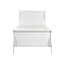 Mayville Twin Sleigh Bed in White