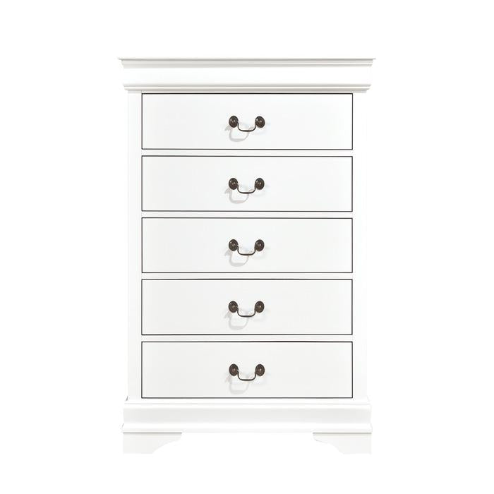 Homelegance Mayville 5 Drawer Chest in White 2147W-9 image