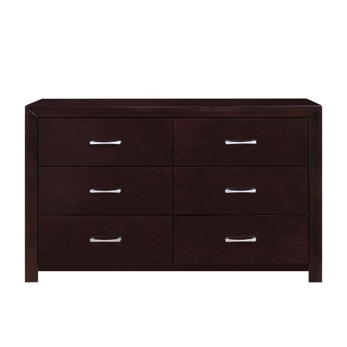 Homelegance Edina 6 Drawer Dresser in Espresso-Hinted Cherry 2145-5 image