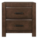 Erwan 2 Drawer Nightstand in Dark Walnut 1961-4