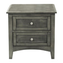 Garcia 2 Drawer Nightstand in Gray 2046-4