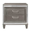Tamsin Nightstand in Silver Grey Metallic 1616-4