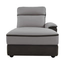 Laertes Right Side Chaise in Taupe Gray 8318-5R